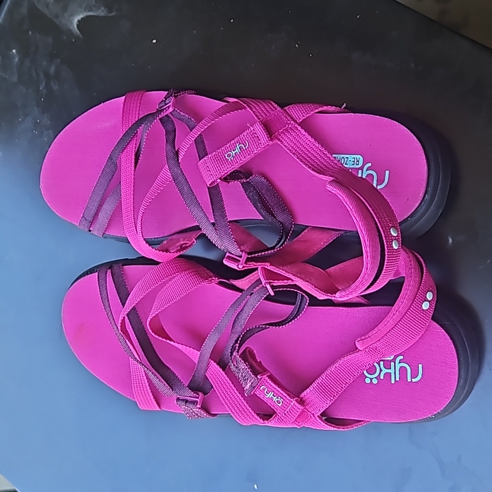 NEW Ryka Mirasa‎ Strappy Sandal Fuchsia Pink Womens Size 11 M Athletic